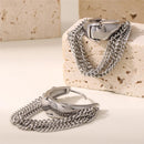 BRINCOS DE ARGOLA - ATENAS - AÇO INOXIDÁVEL BANHADO A OURO