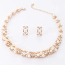 KIT LUXO COLAR E BRINCO - PÉROLAS/CRISTAIS