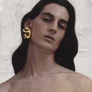 BRINCOS OVAL - FASHIONABLE - 18K