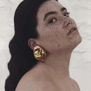 BRINCOS OVAL - FASHIONABLE - 18K