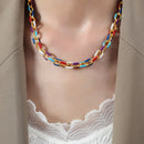 COLAR/PULSEIRA - COLORFUL - AÇO INOXIDÁVEL