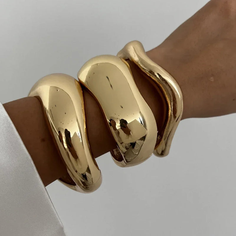 PULSEIRAS GEOMÉTRICAS - OURO/PRATA