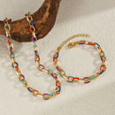 COLAR/PULSEIRA - COLORFUL - AÇO INOXIDÁVEL