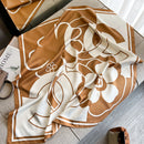 LENÇOS FLORAIS- CETIM/SARJA - 90CM X 90CM