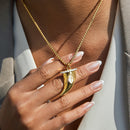 COLAR CHIFRE - BANHADO A OURO 18K