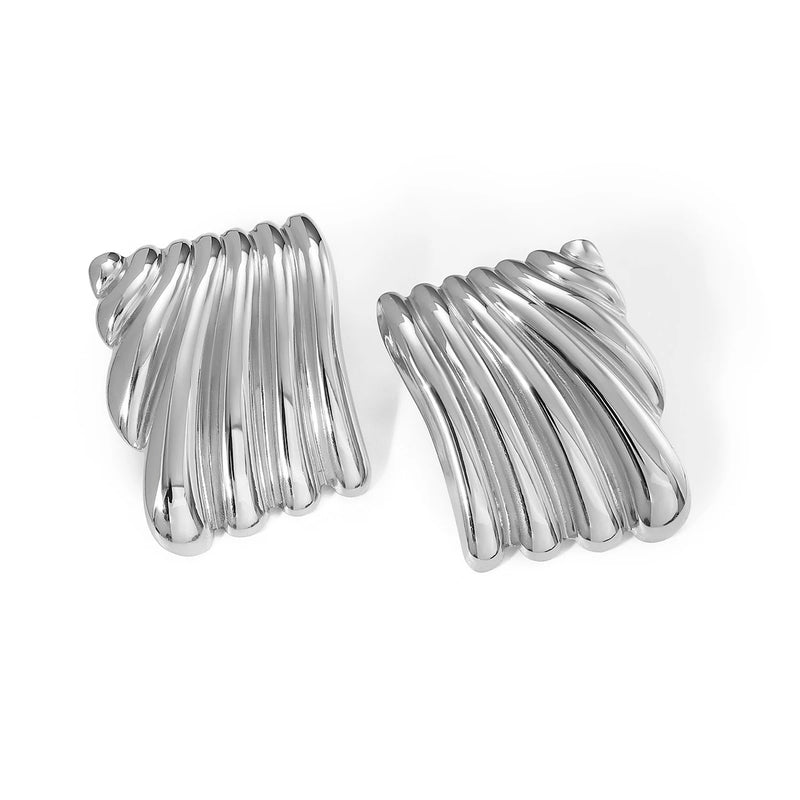 BRINCOS MILANO - AÇO INOXIDÁVEL BANHADO A OURO 18K