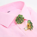 BROCHE DE LUXO PARA BOTÕES - CAMÉLIA - 2 PEÇAS