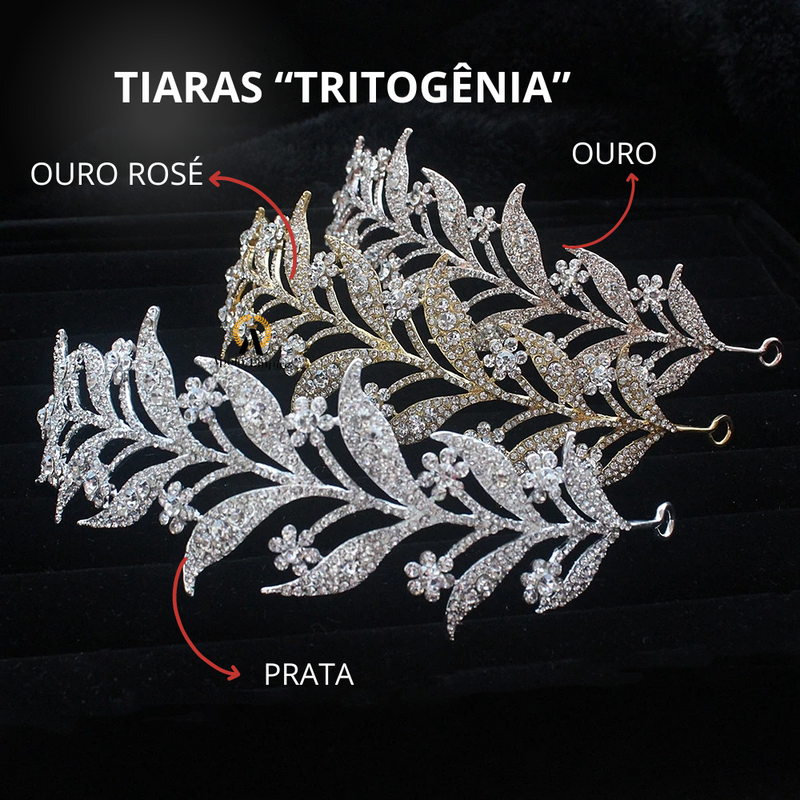 TIARA - STRASS/PÉROLAS