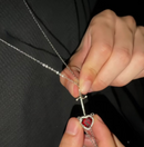 KIT 2 COLARES CORAÇÃO E ESPADA - BANHADO A OURO 18K