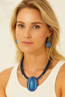 KIT COLAR + BRINCOS - RAÍZES DO CHARME