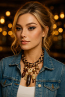 COLAR LEOPARDO - SELVAGEM E SOFISTICADO