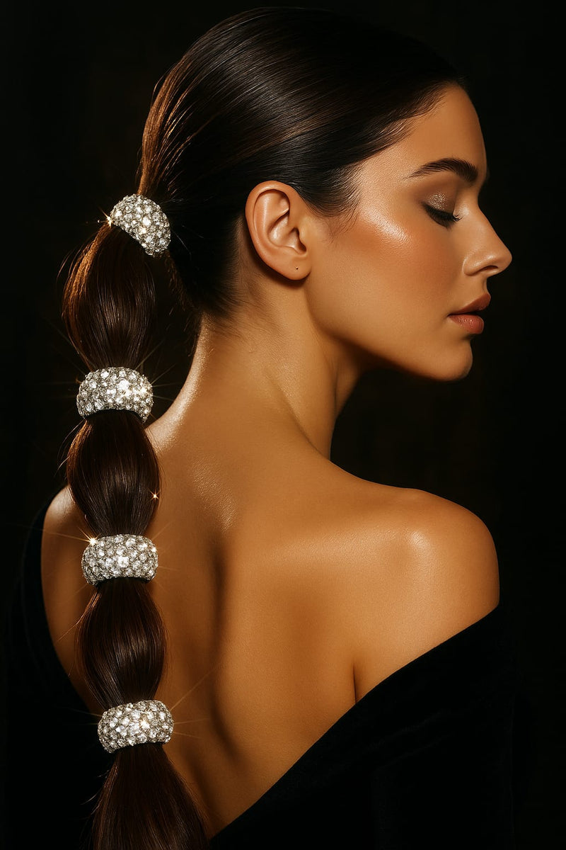 ELÁSTICOS DE CABELO PONY CUFF - CRAVEJADOS