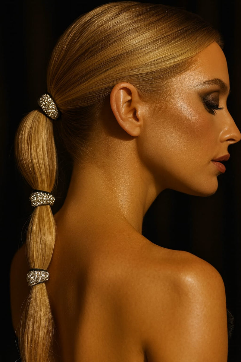 ELÁSTICOS DE CABELO PONY CUFF - CRAVEJADOS