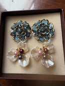 BROCHE DE LUXO PARA BOTÕES - CAMÉLIA - 2 PEÇAS
