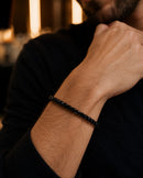 PULSEIRA RIVIERA - NEGRA - AÇO INOXIDÁVEL