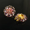 BROCHE DE LUXO PARA BOTÕES - CAMÉLIA - 2 PEÇAS