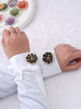 BROCHE DE LUXO PARA BOTÕES - CAMÉLIA - 2 PEÇAS