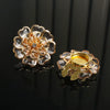BROCHE DE LUXO PARA BOTÕES - CAMÉLIA - 2 PEÇAS