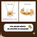 ACESSÓRIOS - OLHO GREGO - 18K - À PROVA D'ÁGUA