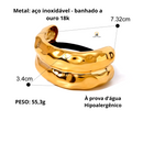 ELÁSTICO PONY ARCO DUPLO MARTELADO - 18K