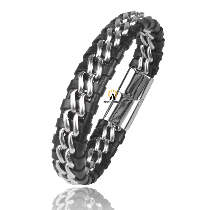 PULSEIRA MASCULINA - COURO LEGÍTIMO