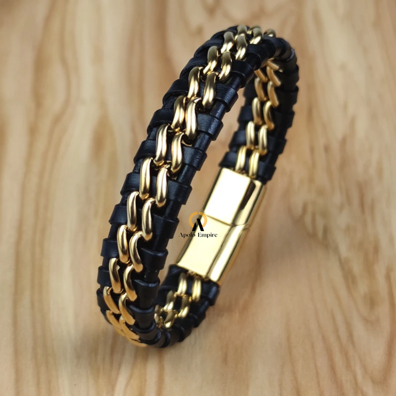 PULSEIRA MASCULINA - COURO LEGÍTIMO