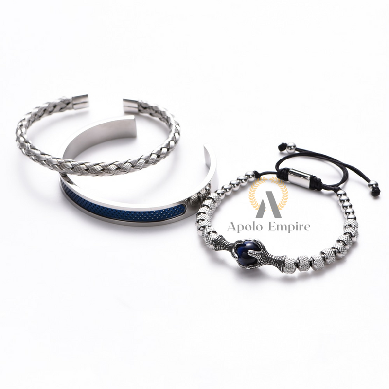 KIT 3 PULSEIRAS - Bracelete de Luxo