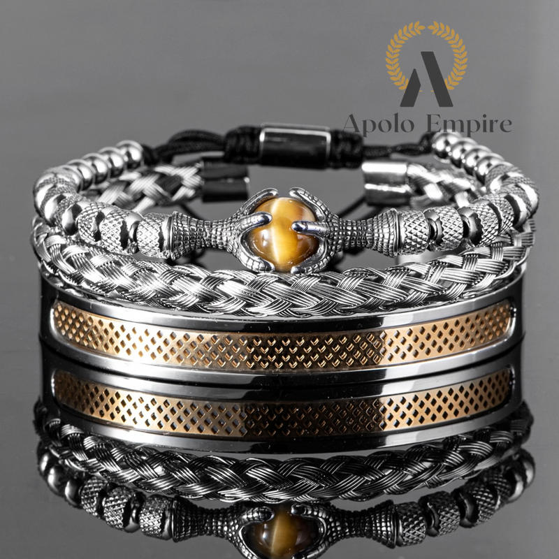 KIT 3 PULSEIRAS - Bracelete de Luxo